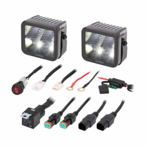 Heise LED Lighting Systems HE-BCF32PK Blackout Series 3-In. 4-LED Flood Cubes, 2 Count