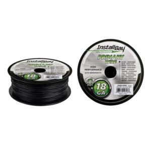 Install Bay PWBK18500 18-Gauge All-Copper Primary Wire, 500 Ft. (Black)