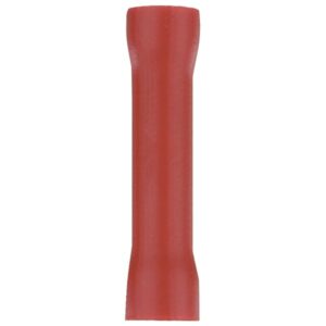 Install Bay RVBC Vinyl Butt Connectors, 100 Count (22-18 Gauge; Red)
