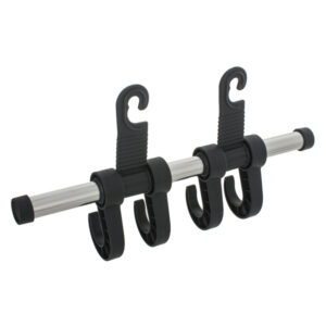 MAXSA Innovations 25534 4-Hook Car Headrest Hanger, Chrome