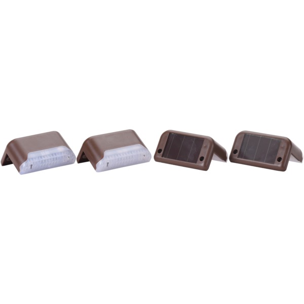 MAXSA Innovations 47332 Solar-Powered Deck Lights, 4 pk