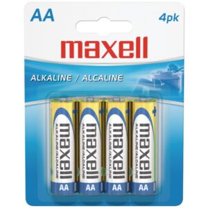 Maxell 723465 - LR64BP AA Alkaline Batteries (4 Pack)