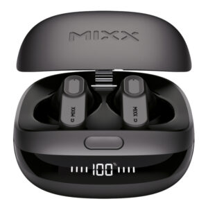 Mixx USUL-ANC-BK-025 StreamBuds Ultra ANC TWS Bluetooth In-Ear Earbuds with Mic and Charging Case with LED, Clear Voice Technology, up to 28 Hours Play Time