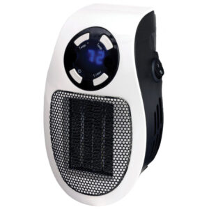 Optimus H-7801 350-Watt Plug-in Wall Outlet Heater with Thermostat and Timer, H-7801