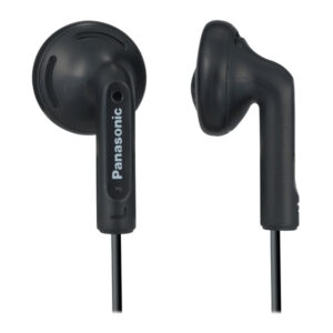 Panasonic RP-HV096-K Wired On-Ear Earphones with 3.5-mm Connector, Powerful Bass, HV096