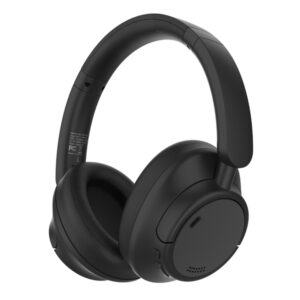 Pioneer A35-BK A35 Bluetooth Over-Ear Headphones with Microphone, Aux Input, Active Noise Canceling, up to 100 Hours Play Time