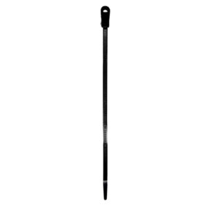 ProBrand CABTIEMH750BL 100-Pack 8-In. UV-Resistant Nylon 6/6 Mounting Hole Cable Tie, 50-Lb. Tensile Strength, Temperature-Rated -40deg F to 185deg F
