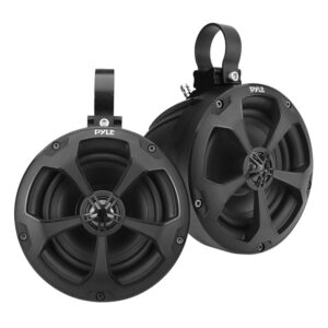 Pyle PLUTV51BK PLUTV51BK 5.25-In. 2-Way Full-Range Marine/UTV/Powersport Off-Road Speakers, 1,000 Watts, 4 Ohms, Waterproof, Universal Brackets, Pair