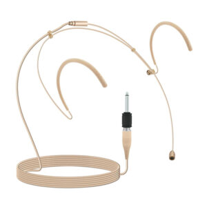 Pyle PMHM2 Wired Double Over-Ear Head-worn Boom Microphone Headset with Windscreens and 1/4-In. Adapter, Omnidirectional, 3.9-Ft. Cable, PMHEM2