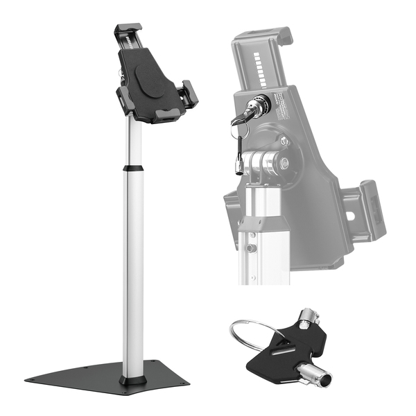 Pyle PSPADLK60 Anti-Theft Tablet Security Display Floor Stand for 7.9-In to 10.1-In. Tablets