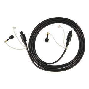 RCA DV10RV Digital Optical Cable with Two 3.5-mm Adapters, 6 Ft., Black