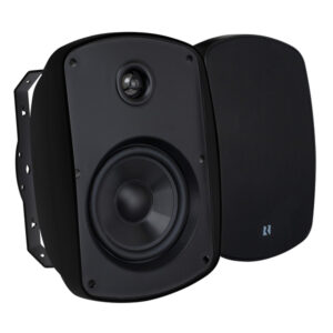 Russound 5B65mk2-B 6.5-In. 150-Watt Acclaim 5 Series OutBack MK2 2-Way Outdoor Speaker Pair with IMPP Cone Woofer and Teteron Tweeter, 8 Ohms (Black)