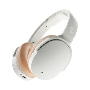Skullcandy S6HHW-N747 Hesh ANC Bluetooth Folding Over-Ear Headphones with Mics and 3.5-mm Aux Input, Stay-Aware Mode, up to 22 Hours Play Time (White)