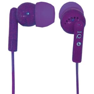IQ Sound IQ-106 PURPLE Poprockz Wired In-Ear Digital Stereo Earphones with 3.5-mm Connector, Deep Bass, IQ-106