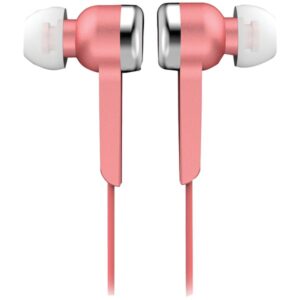 IQ Sound IQ-113 PINK Wired In-Ear Digital Stereo Earphones with 3.5-mm Connector, Powerful Bass, IQ-113 (Pink)