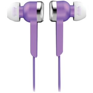 IQ Sound IQ-113 PURPLE Wired In-Ear Digital Stereo Earphones with 3.5-mm Connector, Powerful Bass, IQ-113 (Purple)