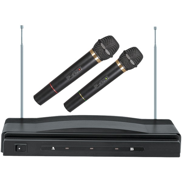 Supersonic SC-900 Professional 2.4-GHz Wireless Microphone System with 2 Handheld Microphones