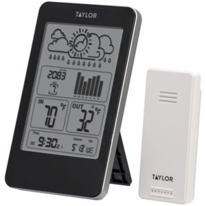 Taylor Precision Products 1733 Indoor/Outdoor Digital Thermometer with Barometer and Timer