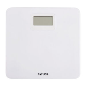 Taylor Precision Products 5274509 Digital Plastic Bath Scale, White, 330-Lb. Capacity