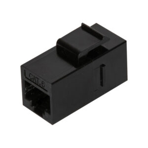 Vericom MKJ6U-01352 VGC Series CAT-6 UTP RJ45 Keystone Coupler, Unshielded, Black