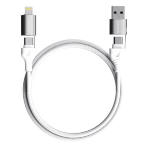 Nautica UCCCB04-02-04 4-Ft. 100-Watt 4-in-1 Multi-Port Cable, Urban CB400 (White)