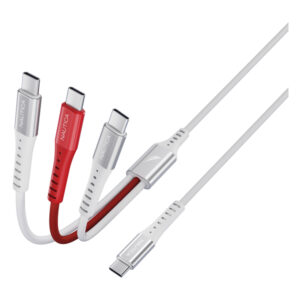 Nautica UCCCB06-02-04 4-Ft. 60-Watt 3-in-1 Multi-Port Cable, Urban CB600 (White)
