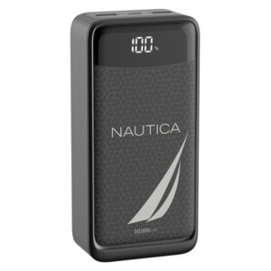 Nautica UCCPB12-03 TURAN PB Dual-USB Hi-Speed Portable Power Pack with Digital Power Display, UCCPB1203 (30kmAh)