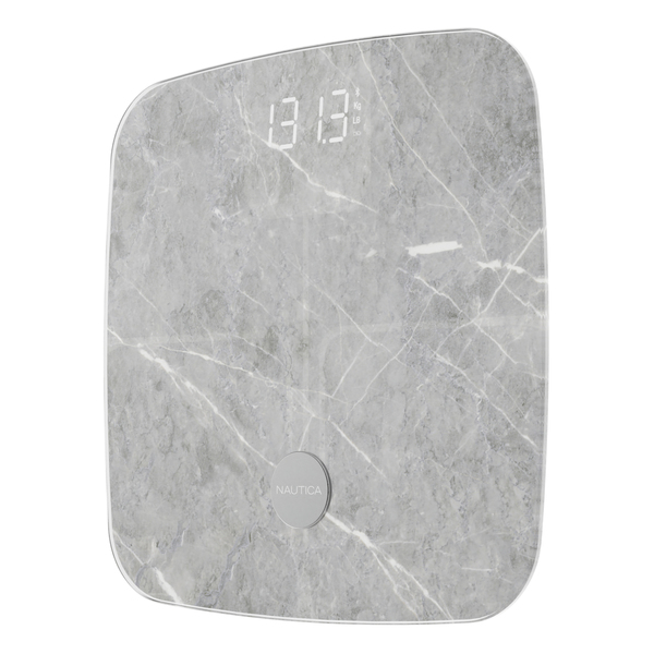Nautica UCCSC02-11 Smart Body Tracker Scale Plus, 440-Lb. Capacity (Travertine Stone)