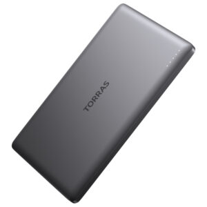 TORRAS X00PB4003 MiniMag 5,000-mAh Wireless Power Bank, Titanium Gray