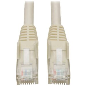 Tripp Lite by Eaton N201-050-WH CAT-6 Gigabit Snagless Molded Solid UTP Ethernet Cable (50 Ft.; White)