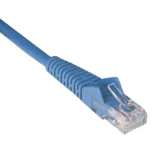Tripp Lite by Eaton N201-100-BL CAT-6 Gigabit Snagless Molded Solid UTP Ethernet Cable (100 Ft.; Blue)