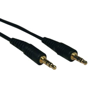 Tripp Lite by Eaton P312-025 3.5-mm Male/Male Stereo Cable for Microphones, Speakers, and Headphones, Black (25 Ft.)