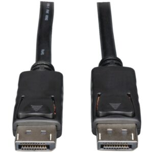 Tripp Lite by Eaton P580-006 4K at 60 Hz DisplayPort 1.2 Male/Male Cable with Latches, Black (6 Ft.)