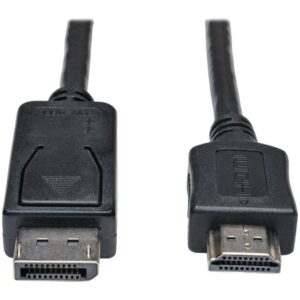 Tripp Lite by Eaton P582-006 DisplayPort to HDMI Adapter Cable, Black (6 Ft.)
