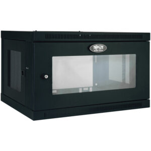 Tripp Lite by Eaton SRW6UG SmartRack 6U Low-Profile Switch-Depth Wall-Mount Mini Rack Enclosure Cabinet with Clear Acrylic Window, SRW6UG