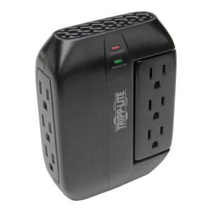 Tripp Lite by Eaton SWIVEL6 3-AC Swiveling Outlet and 3-AC Fixed Outlet 1,200-Joules Protect It! Surge Protector Wall Tap, SWIVEL6