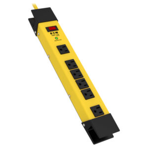 Tripp Lite by Eaton TLM615SA 6-AC Outlet 2,700-Joules Protect It! Industrial Safety Surge Protector Power Strip with Cord Wrap, 15-Ft. Cord, TLM615SA