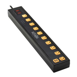 Tripp Lite by Eaton TLP1006USB 10-AC Outlet and 2-USB Port 1,350-Joules Protect It! Surge Protector Power Strip with Swivel Light Bars, 6-Ft. Cord, TLP1006USB