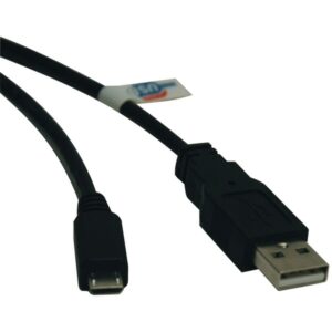 Tripp Lite by Eaton U050-006 USB 2.0 Cable, A Male/Micro-B Male, Black (6 Ft.)