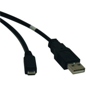 Tripp Lite by Eaton U050-010 USB 2.0 Cable, A Male/Micro-B Male, Black (10 Ft.)