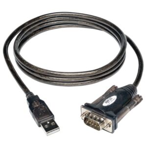 Tripp Lite by Eaton U209-000-R USB A-Male to RS-232 DB9-Male Serial Adapter Cable, 5 Ft.