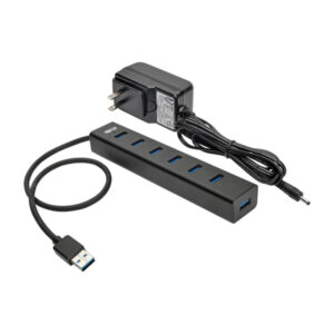 Tripp Lite by Eaton U360-007-AL Portable USB 3.0 SuperSpeed 5-Gbps Mini Hub, 7 Ports, Aluminum, U360-007-AL