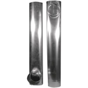 Deflecto DAF2 Skinny Duct Telescoping 27-In. to 48-In. Aluminum Dryer Vent