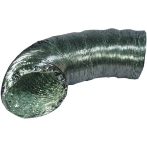 Deflecto F0408B Supurr-Flex 4-In.-Diameter 5-Ply Aluminum Flexible Dryer Vent Transition Duct, UL Listed (8 Ft.)