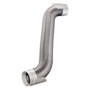 Deflecto HUPK8WA/4 Easy-Connecting Semi-Rigid Dryer Vent Hookup Kit, 8ft