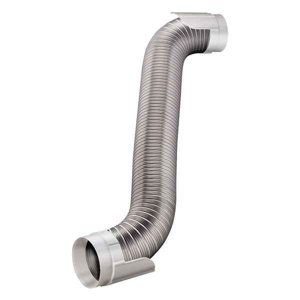 Deflecto HUPK8WA/4 Easy-Connecting Semi-Rigid Dryer Vent Hookup Kit, 8ft