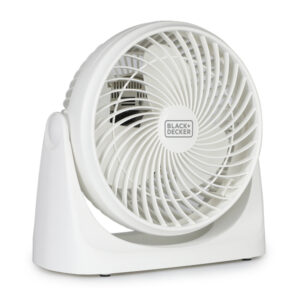BLACK+DECKER BFTU107W BFTU107W 7-In. 3-Speed Portable Turbo Table Fan with Adjustable Tilt, White