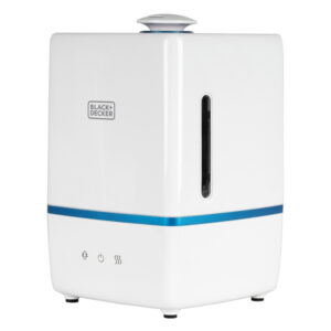 BLACK+DECKER BUHW50 1.32-Gallon Top-Fill Ultrasonic Humidifier with Warm and Cool Mist, Negative Ions, Aromatherapy Compartment, up to 28 Hours Run Time