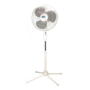 Seasons Comfort FPD16 16-In. 3-Speed Oscillating Fan with Pedestal Base, FPD16, White