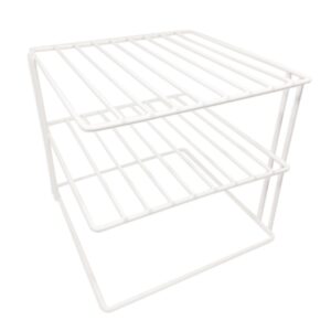 Better Houseware 1419 White-Coated Steel Corner Storage Rack